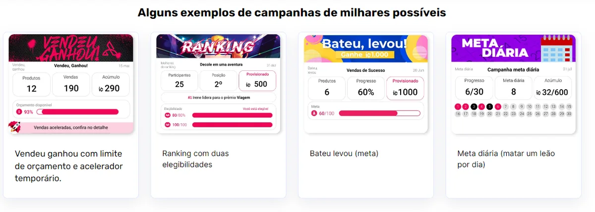 Exemplos de campanhas de incentivo
